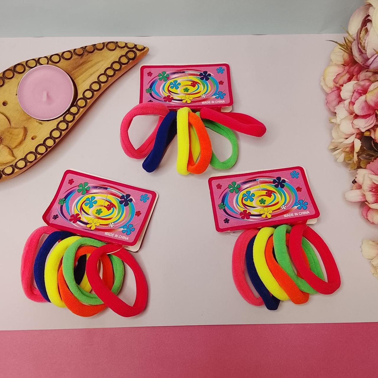 کش موی حوله ای ۶ عددی باکیفیت برای مصارف روزانه و استایل مختلف برای مو