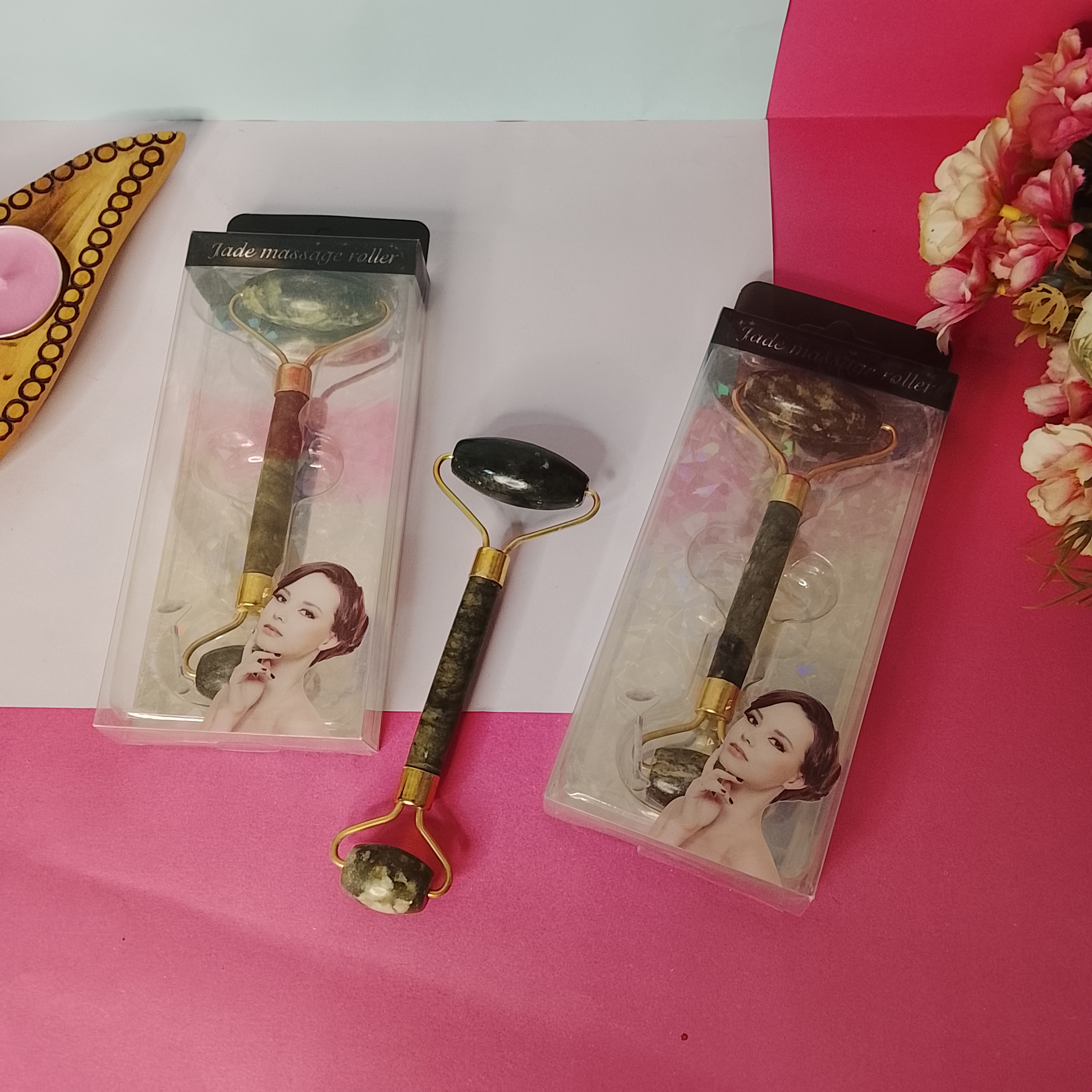 جیدرولر سنگ یشم اصل برای روتین پوستی و ماساژ لیفت پوست صورت