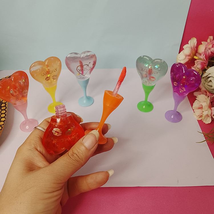 برق لب حرارتی قلبی پایه دار برای براق و صورتی کردن لب مثل لب کره ای ها