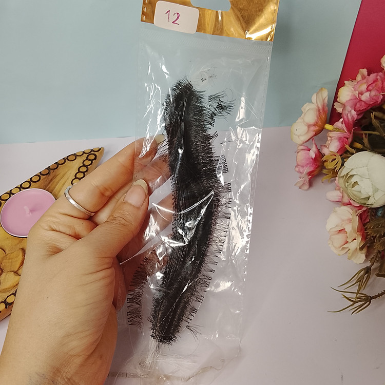 مژه ریسه ای سایز 12 برای کاشت موقت مژه پر طرفدار ترین سایز مژه